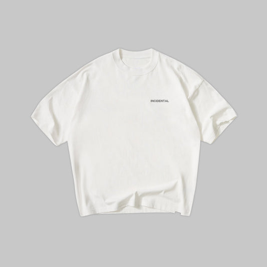 WHITE EMBLEM T-SHIRT